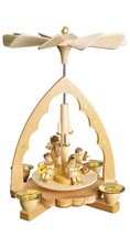 Pyramide de Noël anges musiciens, hauteur 19 cm, Erzgebirge orig.. RG 16312 neuf