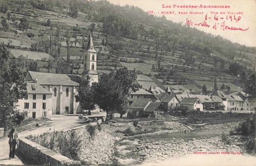Cpa dos vert ariege biert - cpa,