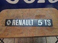 MONOGRAMME RENAULT R 5 R5 TS