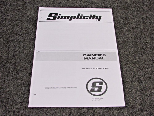 Simplicity tractor rotary - simplicity,