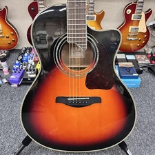 Guitare acoustique-électrique S.Yairi YE-50 en épicéa massif en acajou