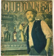 ANCIEN CARTON DUBONNET VIN TONIQUE AU QUINQUINA APÉRITIF BITROT 1940-50 CARBOARD