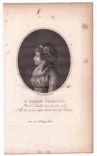 Portrait XVIIIe Marie-Thérèse de France Marie-Antoinette Révolution Française