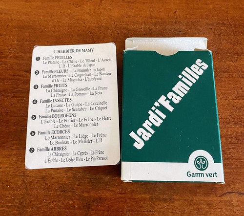 Jeu familles neuf sous - de, 7