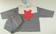 6mois Fille Garçon : Ensemble pantalon Marin Étoile De Mer Vêtement Bébé Neuf 