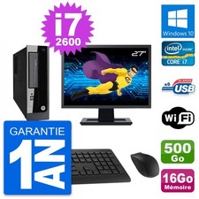 PC HP Pro 3300 SFF Ecran 27"