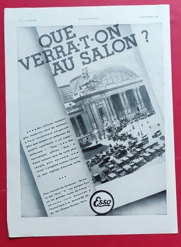 Publicité presse 1931