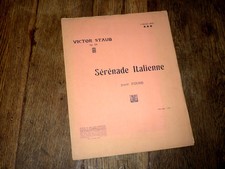 sérénade italienne Op.28 pour piano 1911 Victor Staub