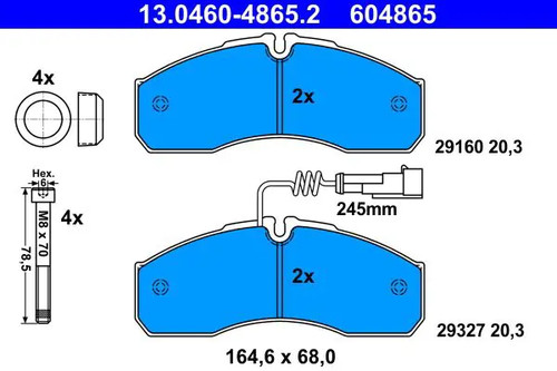 Plaquettes frein - plaquettes, de