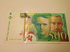 1 BILLET 500 FRANCS PIERRE ET