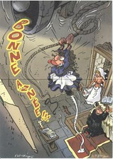 EX-LIBRIS / CARTE DE VOEUX 2010 NATACHA NUMEROTE ET SIGNE PAR WALTHERY NEUF