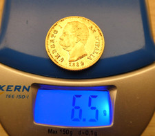 Pièce  20 Lires OR 1882 Italie Umberto 1er  Re D'Italia