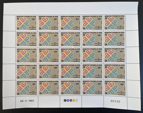 Bénin 1983 563 planche uit - yt,