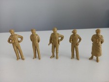FIGURINES LOT 5. ROMMEL PATTON. MONGOMERY. EISENHOWER MAC ARTHUR 5 CM. A PEINDRE