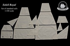 Heller Soleil Royal 1:100 - Ensembles complets de voiles en tissu