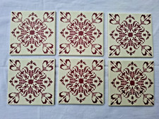 Lot 6 carreaux faïence de