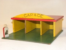 Jouet ancien bois garage - bois,