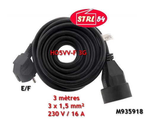 Rallonge électrique - , 3m