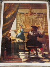 Affiche vintage vermeer - affiche,