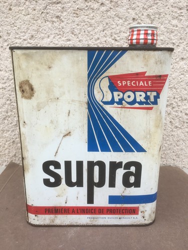 Ancien bidon huile supra - bidon,
