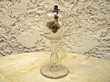 Petite lampe à huile en verre