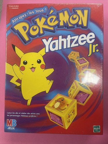 Jeu yahtzee pokemon neuf sous - jeu,