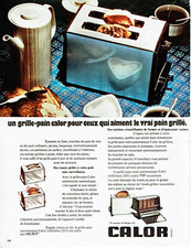 publicité Advertising 0323 1973  Calor  grille-pain pour ceux qui aiment pain  2