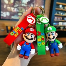 ✅Porte Clés Super Mario Bros Luigi Donkey Kong Mini Figure Figurine en PVC