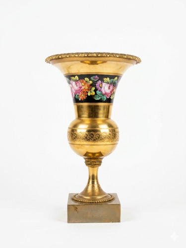 Vase porcelaine bronze - vase, doré