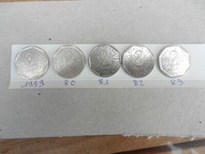 5 pièces de 2 francs 1979 à