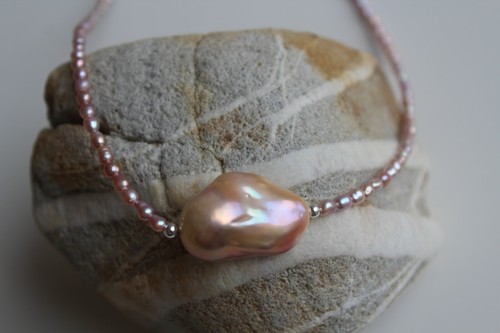 Collier très grande perle - collier,
