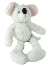 Peluche doudou Souris blanche