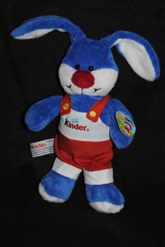 Doudou lapin kinder bleu - 🍀doudou,