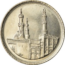 [#852124] Pièce de monnaie, Egypte, 20 Piastres, 1992, MS(63), Cuivre-nickel, KM:733