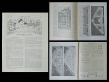 LA CONSTRUCTION MODERNE n°49 1905 PARIS HBM, RUE PRAGUE, CONCOURS ROTHSCHILD, 