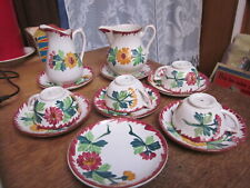 rarissime dinette,sarreguemines,modéle colmar,tres bon état,peint a la main