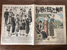 Revue illustrée LE PETIT ECHO DE LA MODE Année 1924 Thé au Jardin (Tea's Garden)