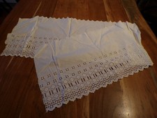 Bande de coton blanc   broderie anglaise  (1)