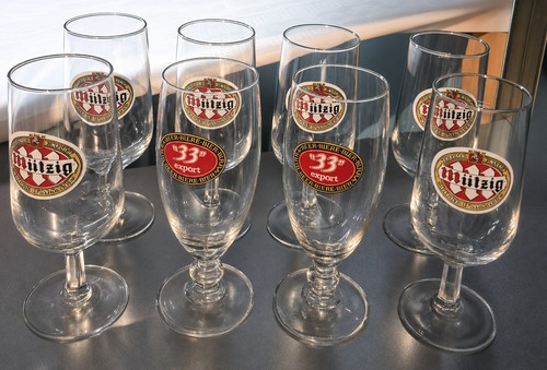 Verres bière vintage - 8, à