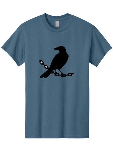 Crow chain mens graphic - crow-on-chain,