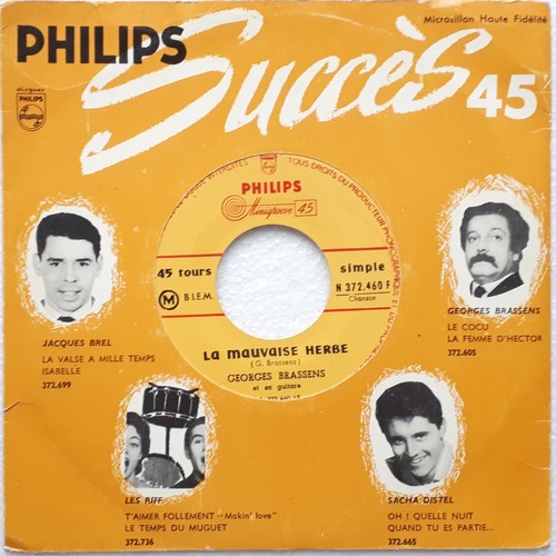 Georges brassens 45t juke - juke, box