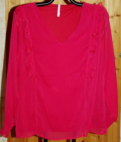 Blouse voile volants - voile,