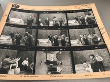 JUDITH MAGRE et MICHEL MITRANI  «HUIS CLOS » : PLANCHE CONTACT ORIGINALE DE 1965