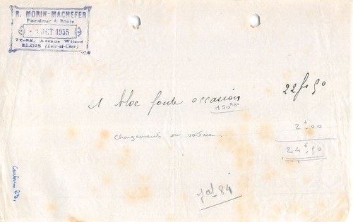 1935 fondeur morin machefer - morin,