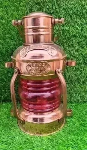 Lampe huile ancre en - à, d'ancre