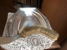 RAMASSE MIETTES ART DECO PELLE ET BALAYETTE