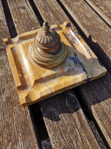 Encrier bronze sur - bronze,