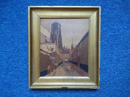 Tableau marqueterie début - marqueterie,