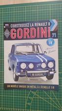 Fascicule seul sans pièce N°71 pièce  Renault R8 Gordini 1/8 Eaglemoss A67