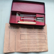 VITICULTURE: véritable VINOMETRE BERNADOT ANCIEN